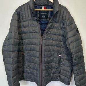 Tommy Hilfiger Gray Quilted Puffer Jacket